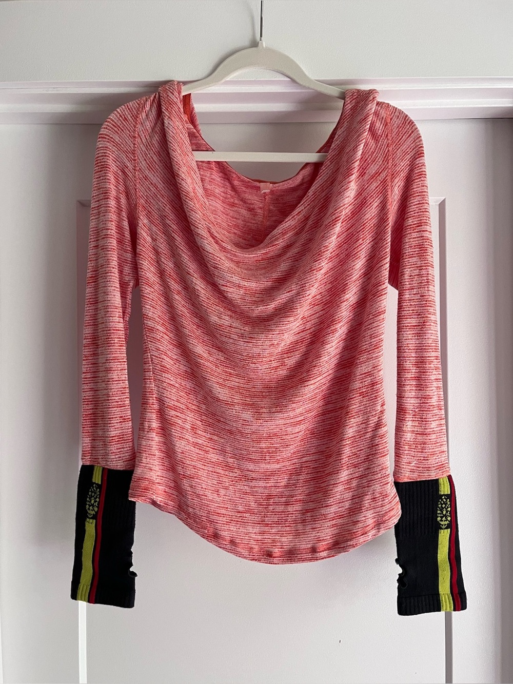 Free People Movement Hooded viscose top Large